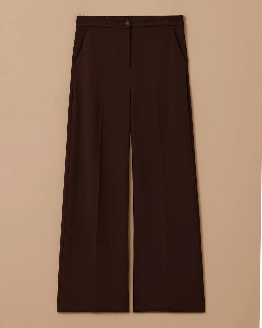 High Waist Full Length Classic Cut Pants