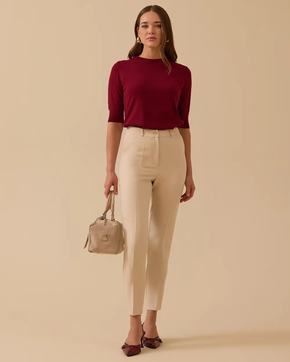 Cepli Bilek Boy Klasik Pantolon