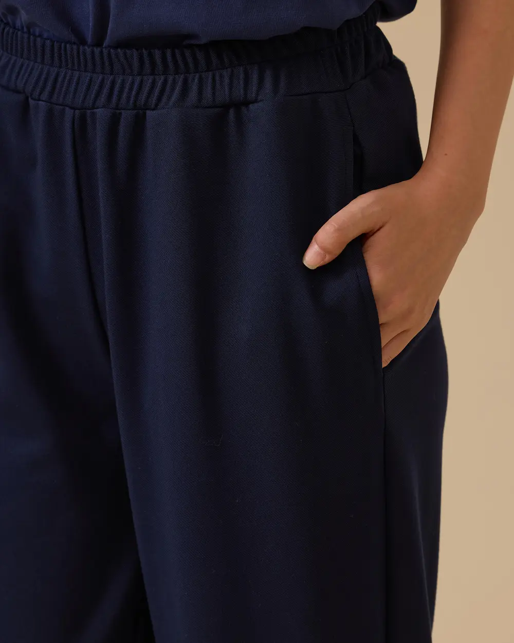 Elastik Bel Cepli Pantolon