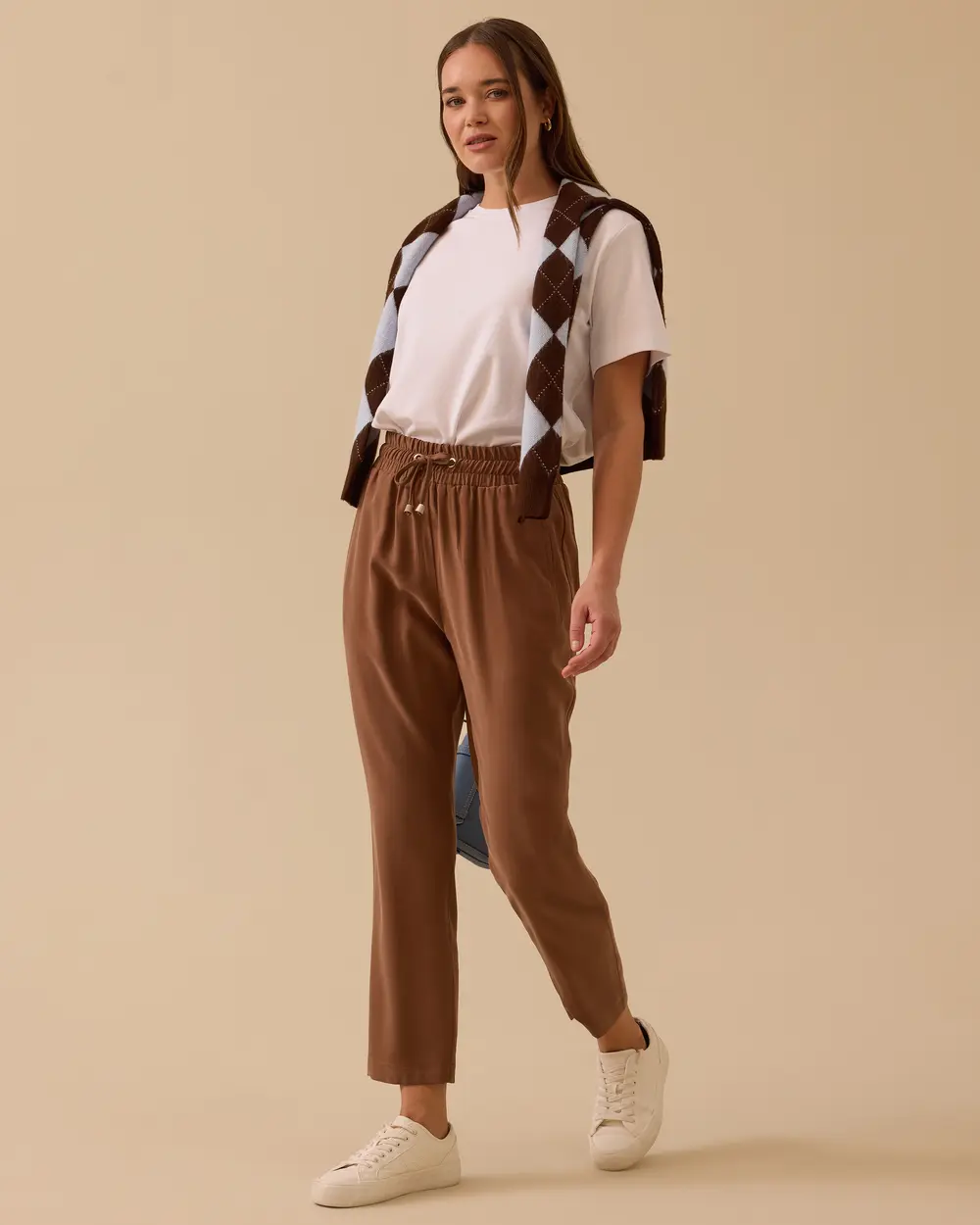 Bilek Boy Bağcıklı Pantolon