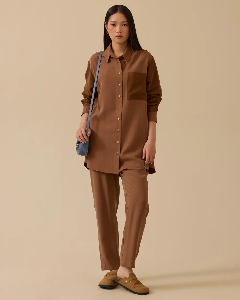 Bilek Boy Bağcıklı Pantolon