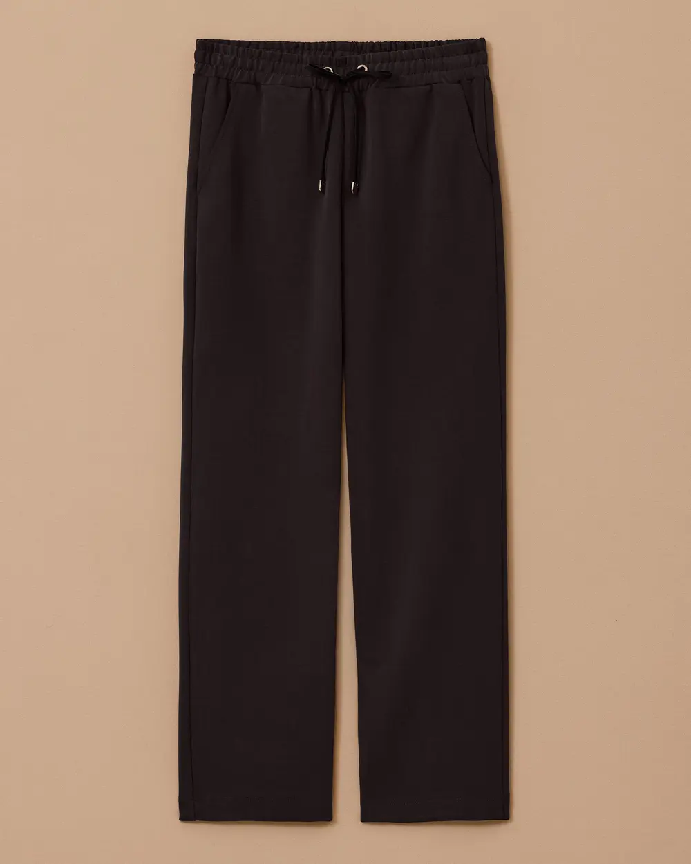 Yüksek Bel Bilek Boy Bağcıklı Pantolon