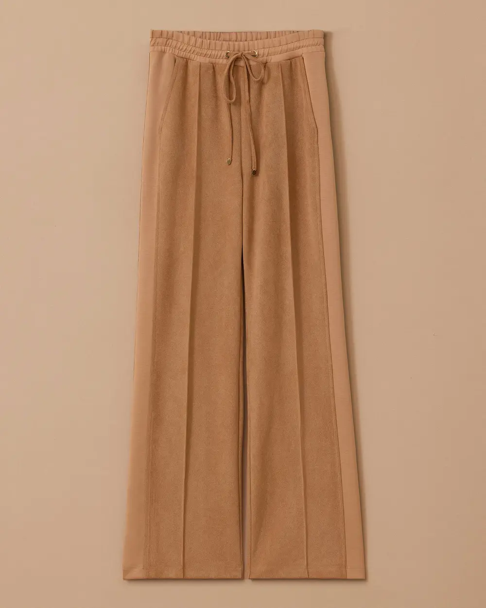 Cepli Bağcıklı Süet Pantolon