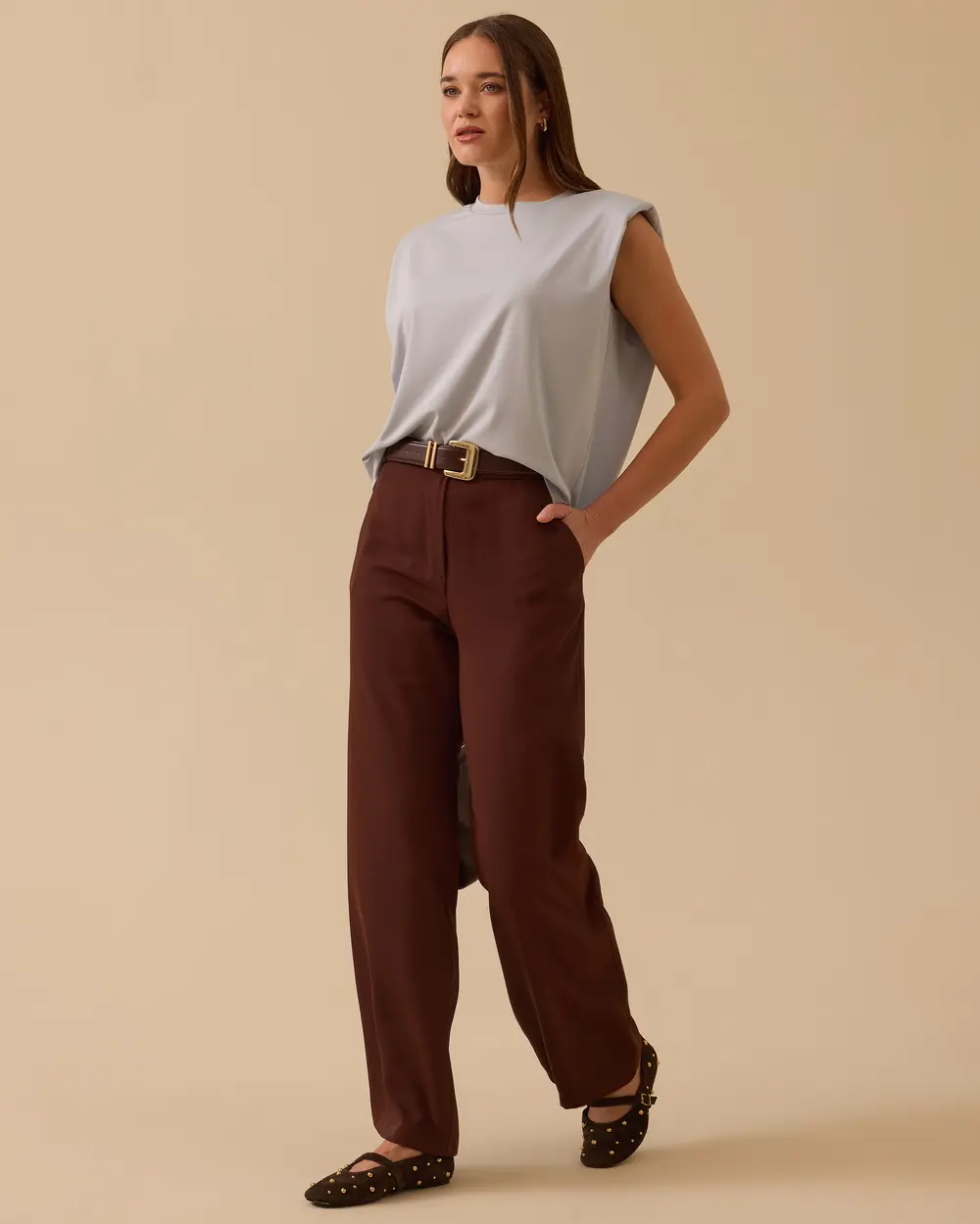 Düz Kesim Tam Boy Pantolon