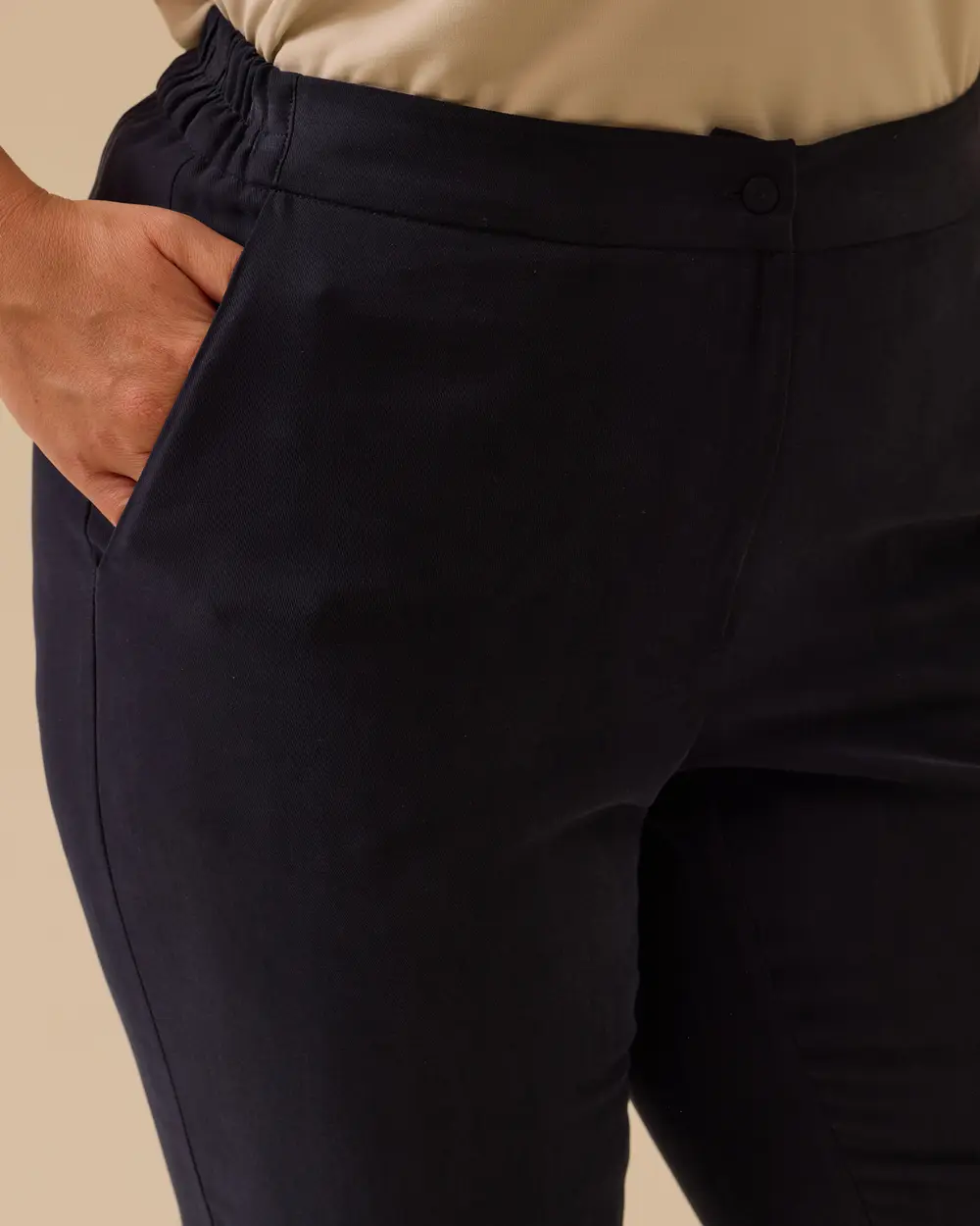 Büyük Beden Cepli Tam Boy Klasik Kesim Pantolon