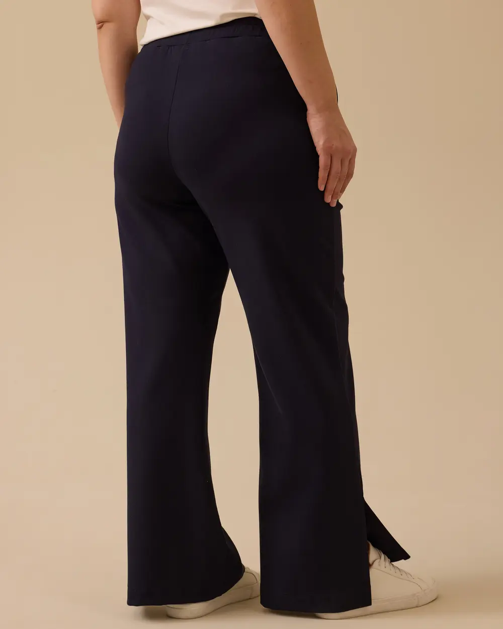 Büyük Beden Paça Yırtmaçlı Pantolon