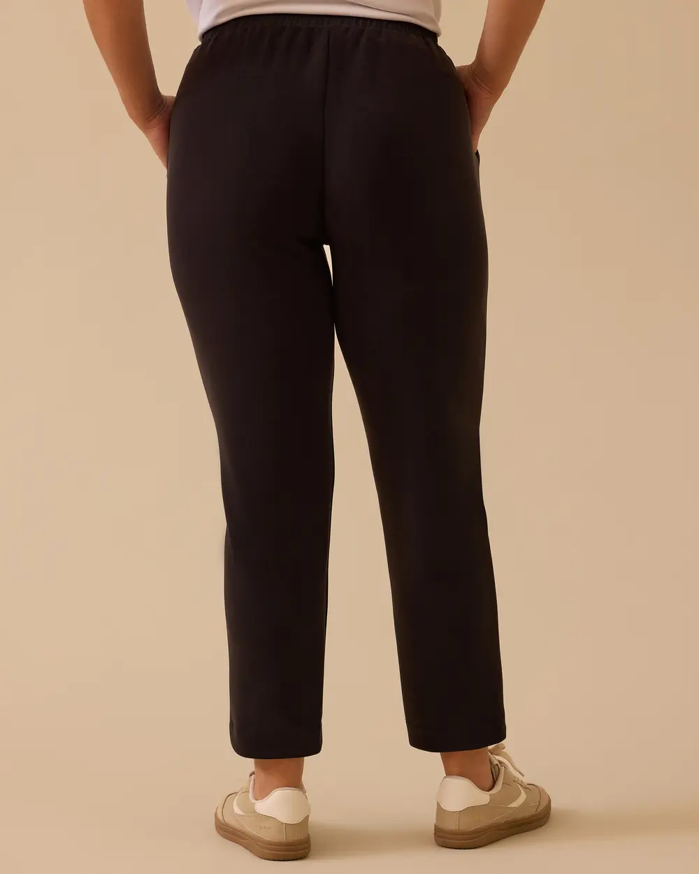 Büyük Beden Bağcıklı Bilek Boy Pantolon