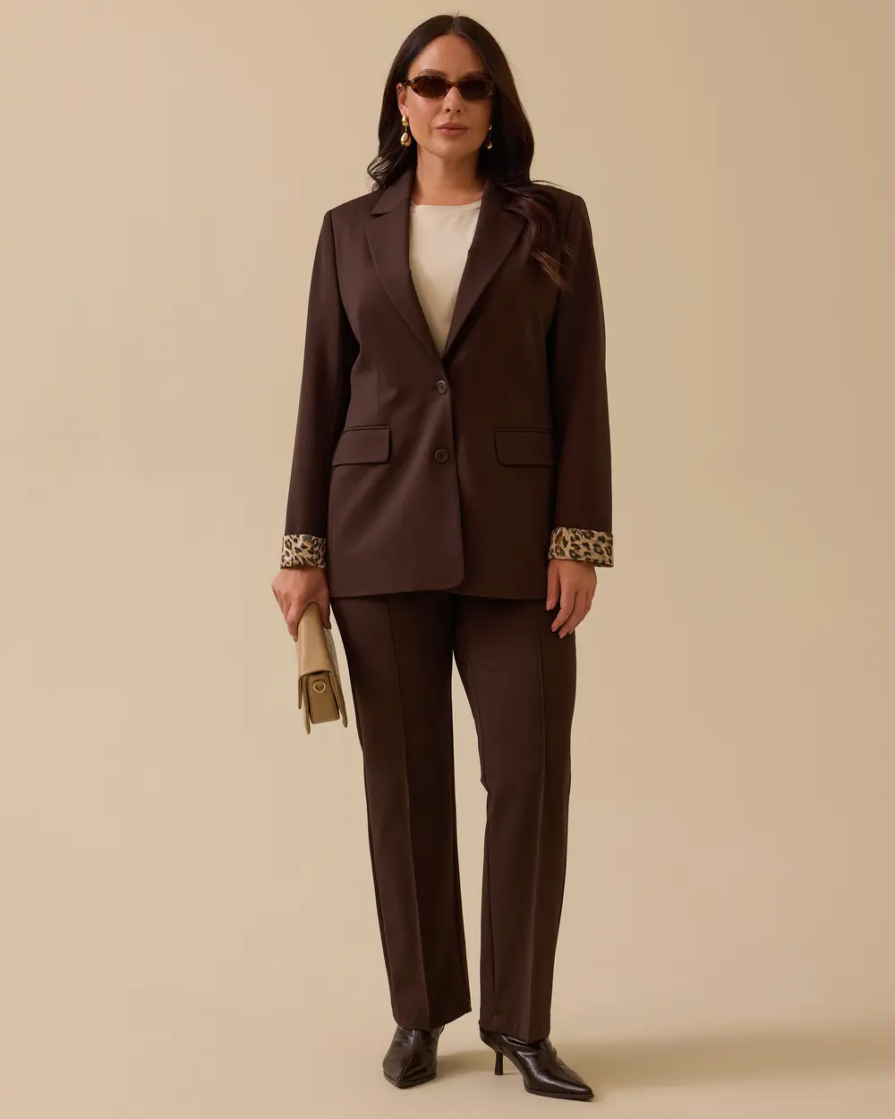 Büyük Beden Cepli Klasik Pantolon