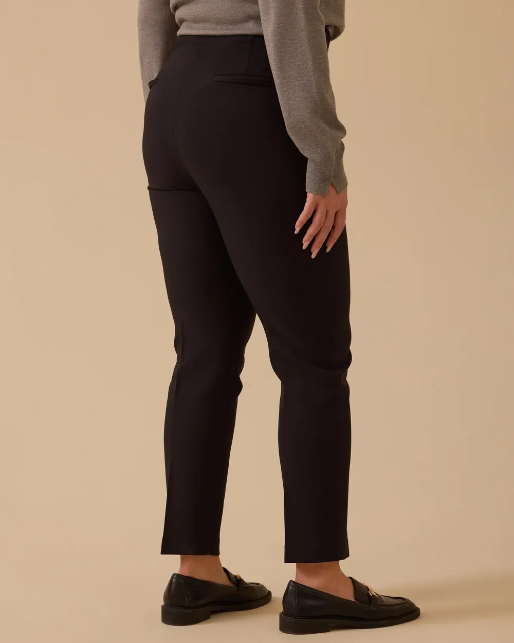 Büyük Beden Çift Düğmeli Klasik Pantolon