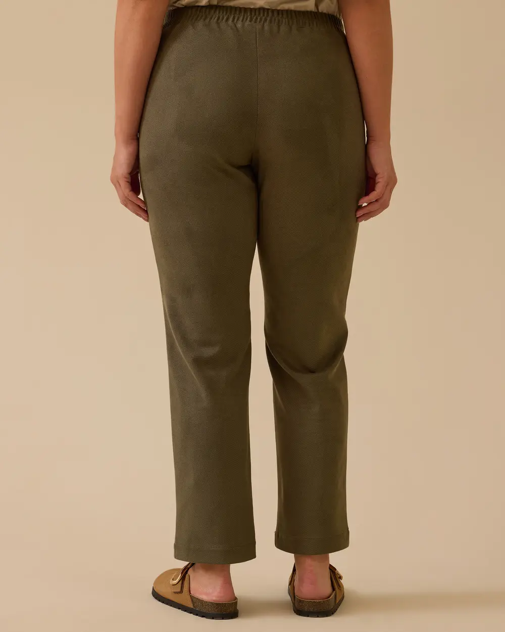 Büyük Beden Düz Paça Bilek Boy Pantolon