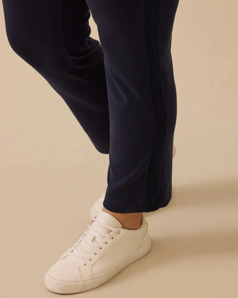 Büyük Beden Elastik Bel Cepli Pantolon