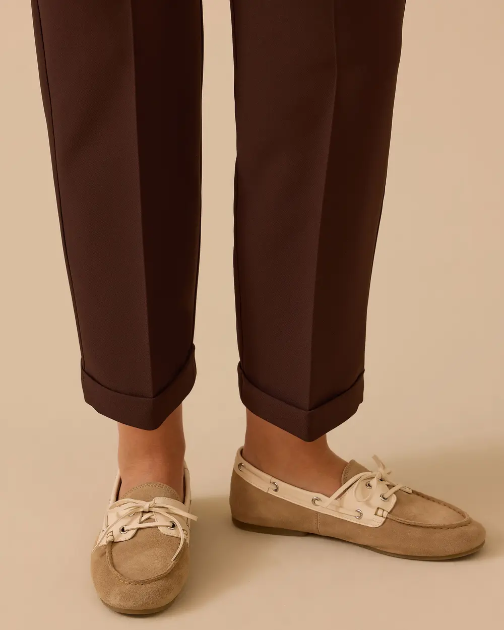 Büyük Beden Duble Paçalı Cepli Pantolon