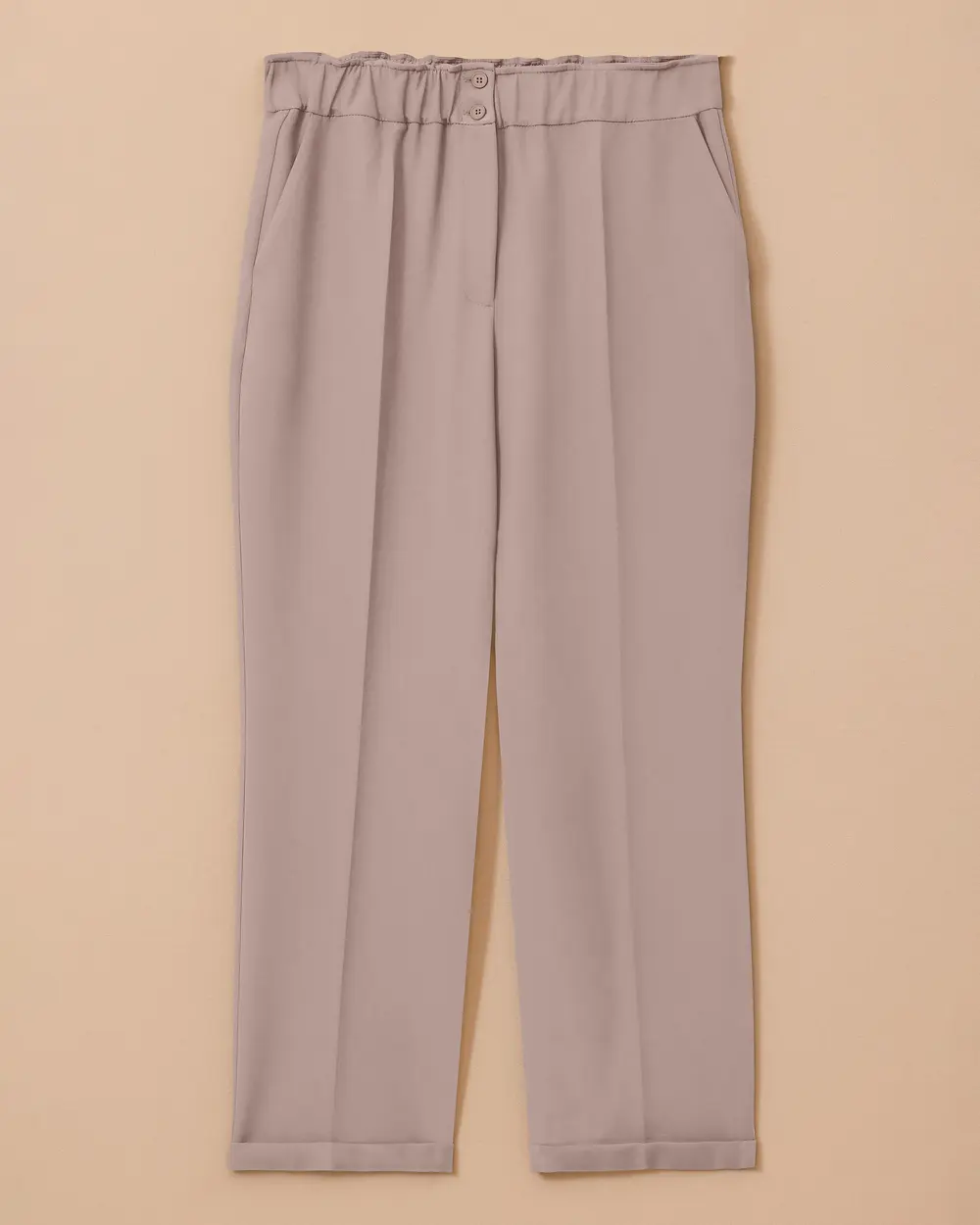 Büyük Beden Elastik Bel Bilek Boy Pantolon