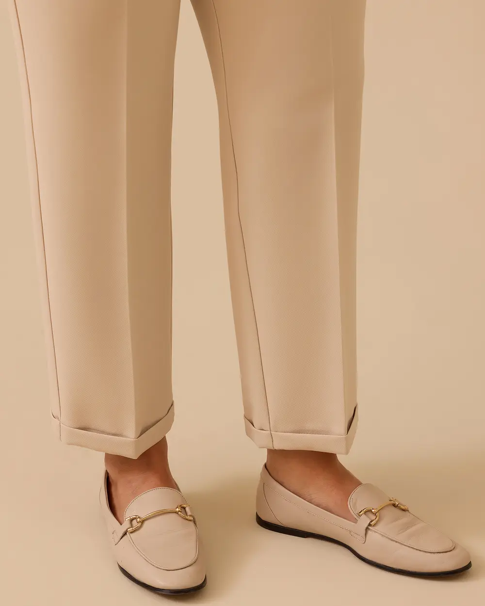 Plus Size Elastic Waist Ankle Length Pants