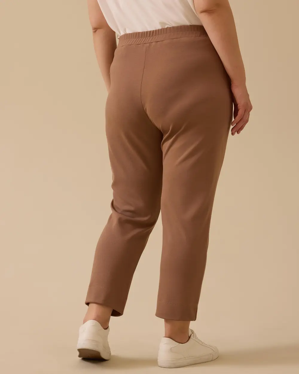 Plus Size Ankle Length Pants with Pockets