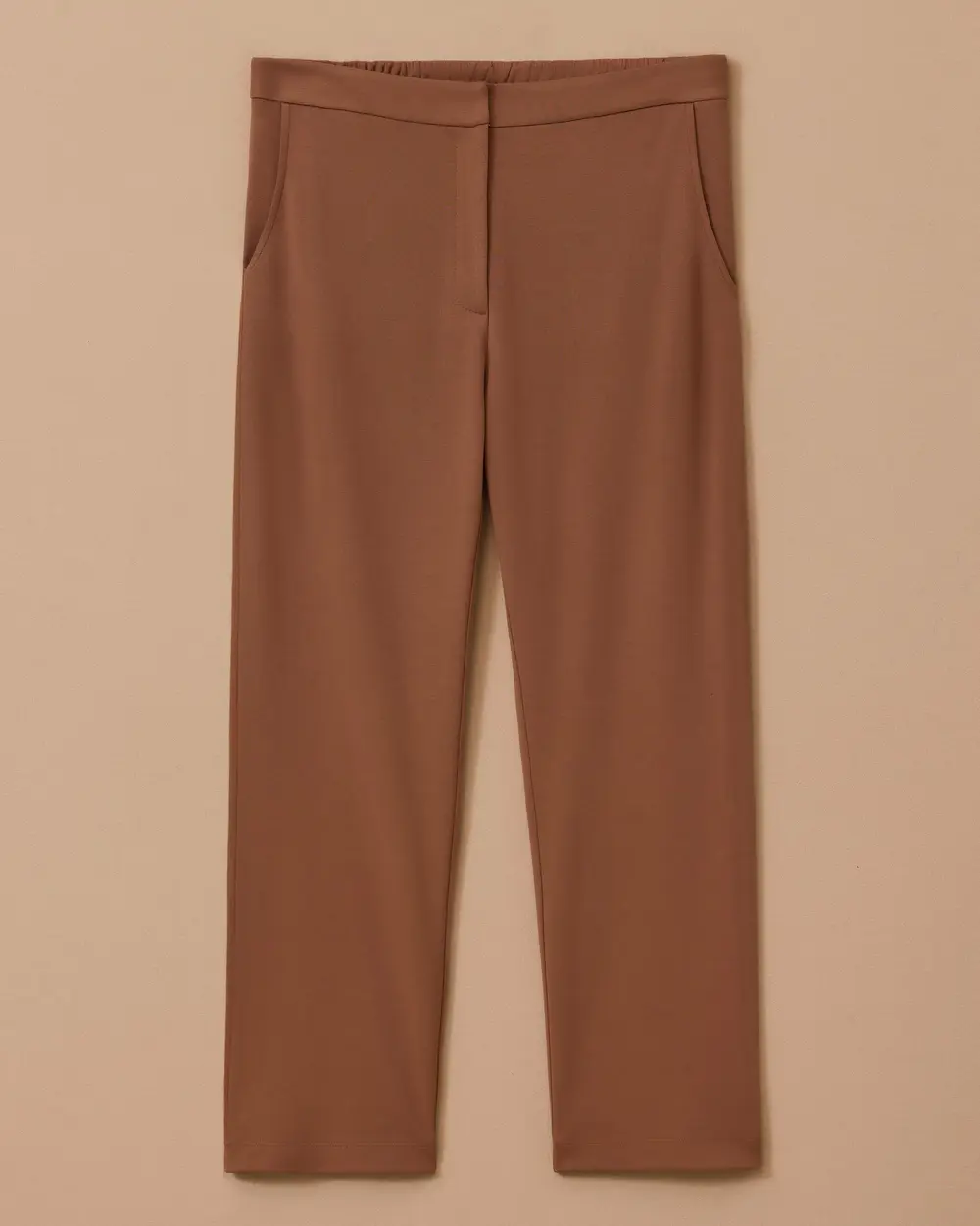 Plus Size Ankle Length Pants with Pockets