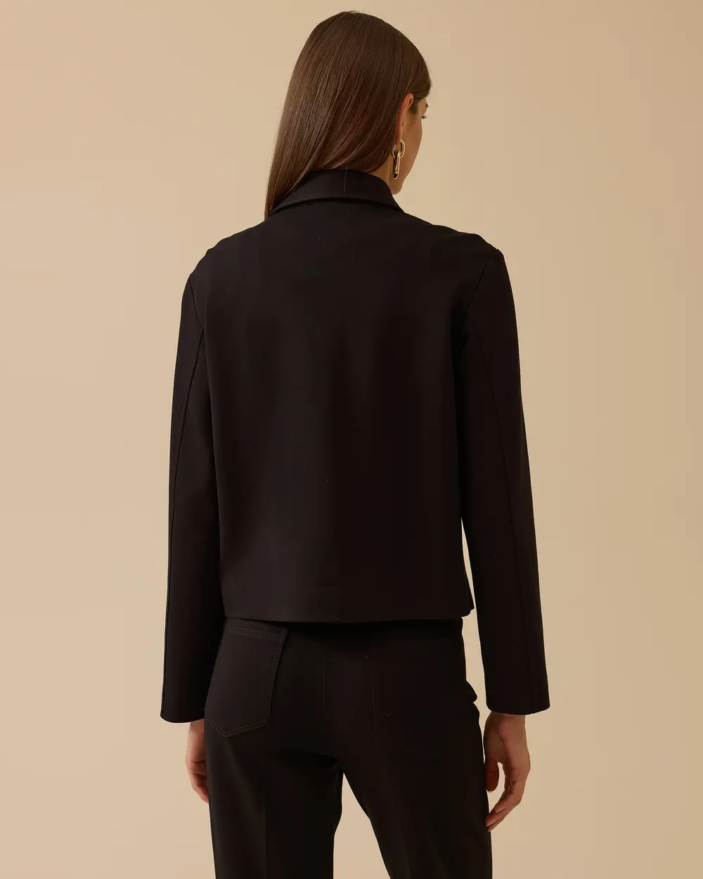 Düğmeli Cep Kapaklı Ceket