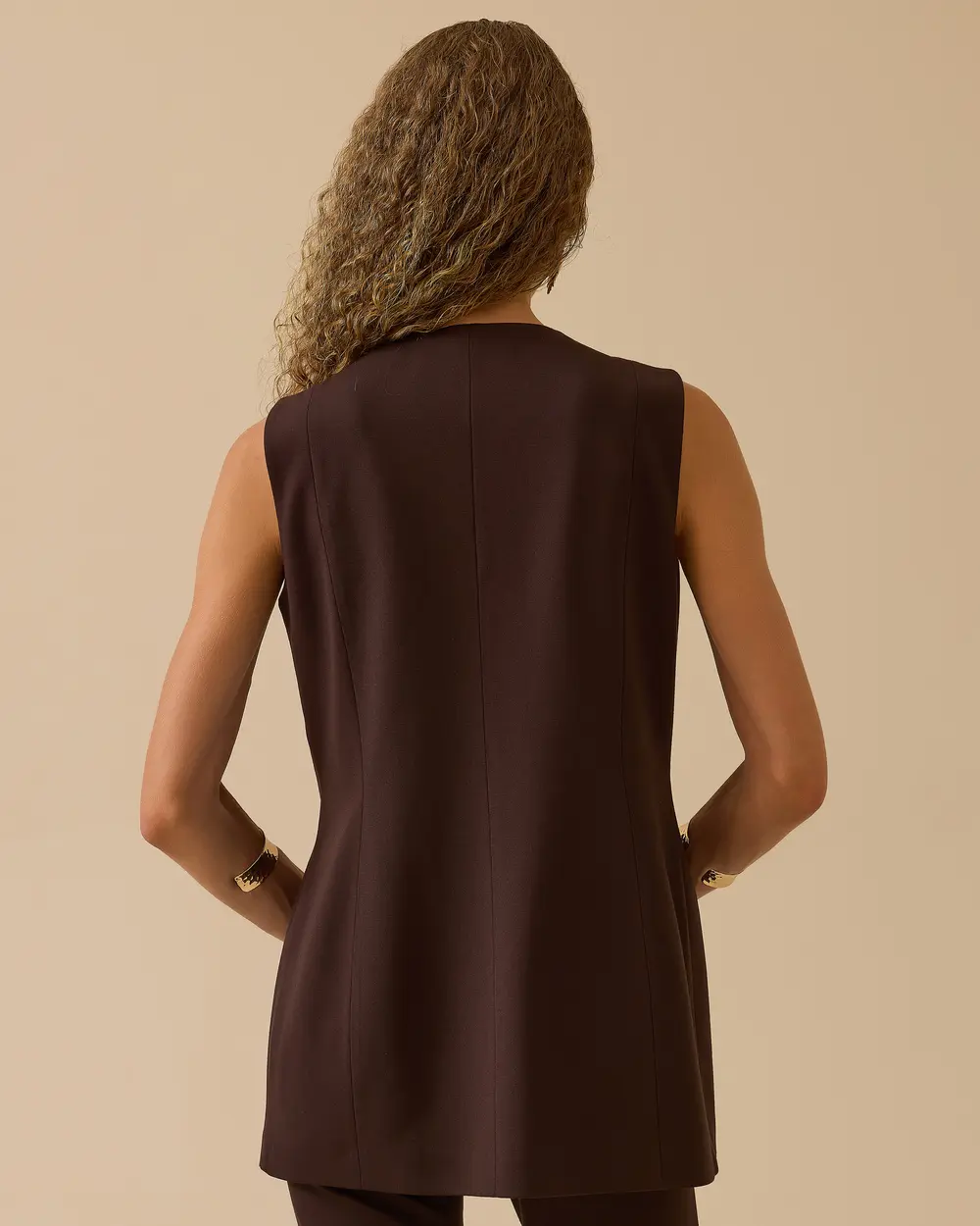 V Yaka Gold Düğme Detaylı Yelek