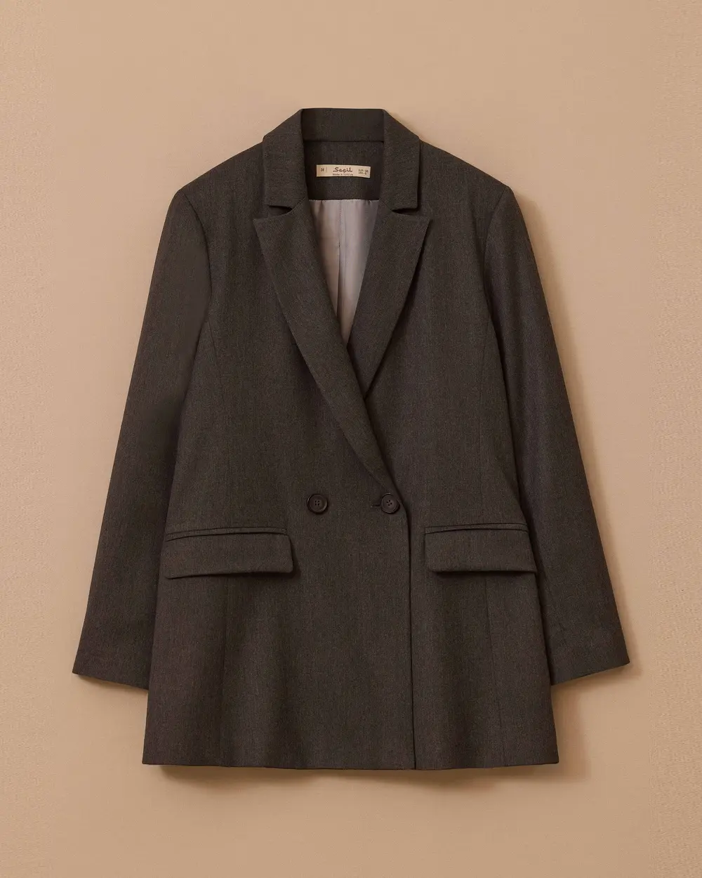 Çift Düğmeli Kruvaze Ceket