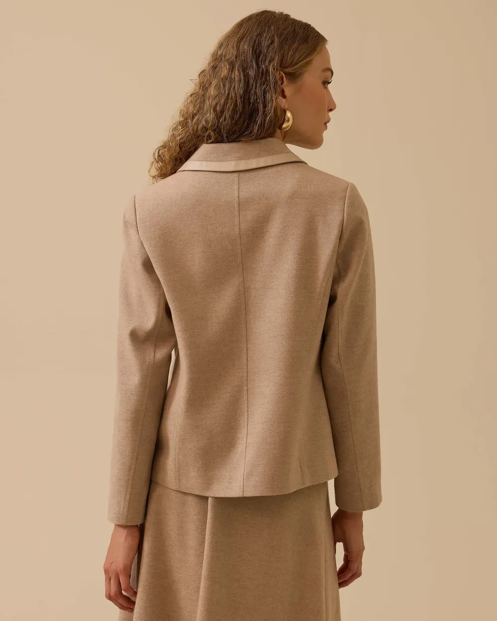 Biye Detaylı Cepli Fermuarlı Ceket