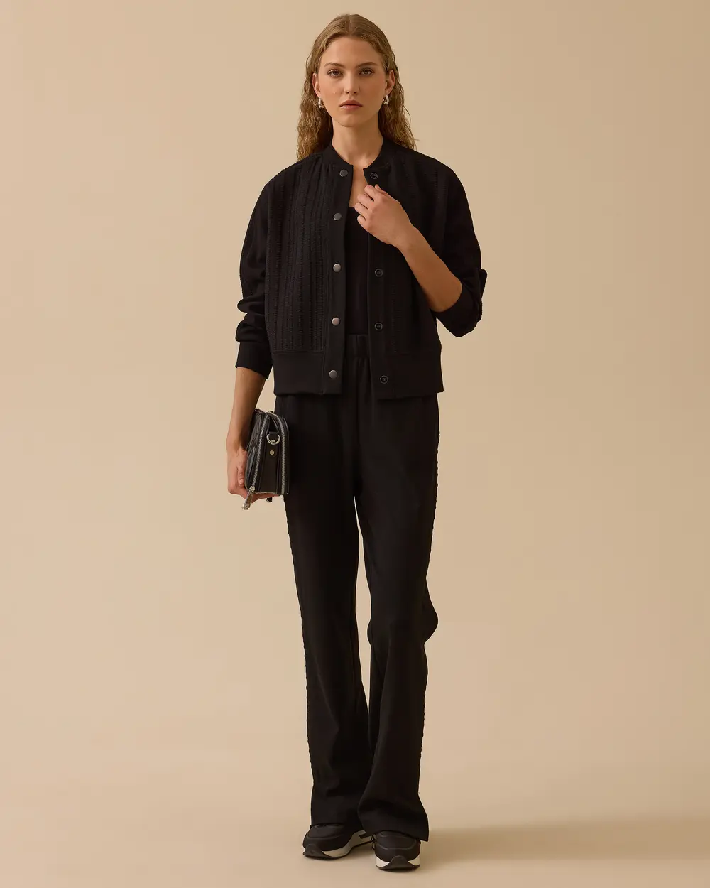 Hakim Yaka Çıtçıt Düğmeli Ceket