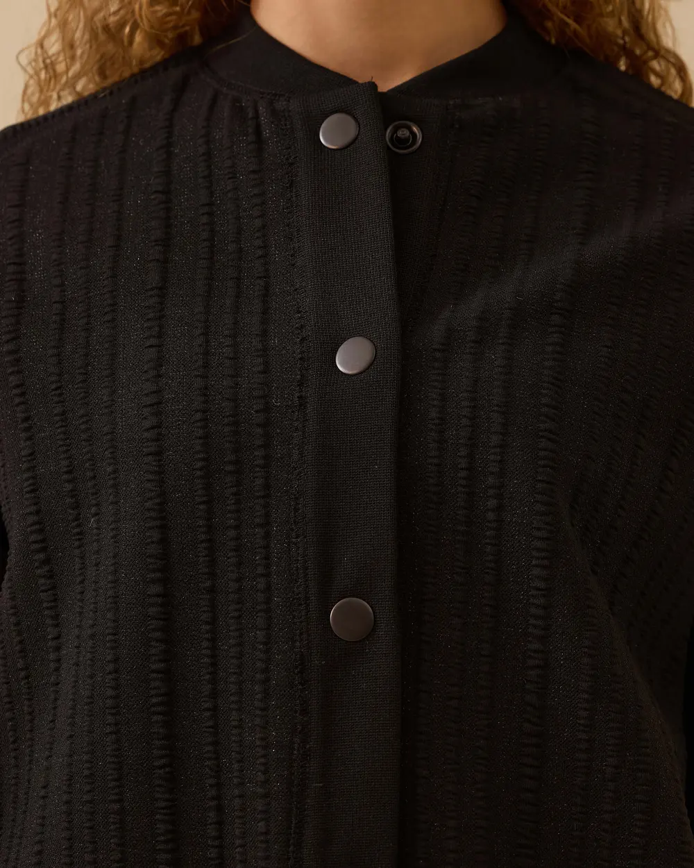 Hakim Yaka Çıtçıt Düğmeli Ceket