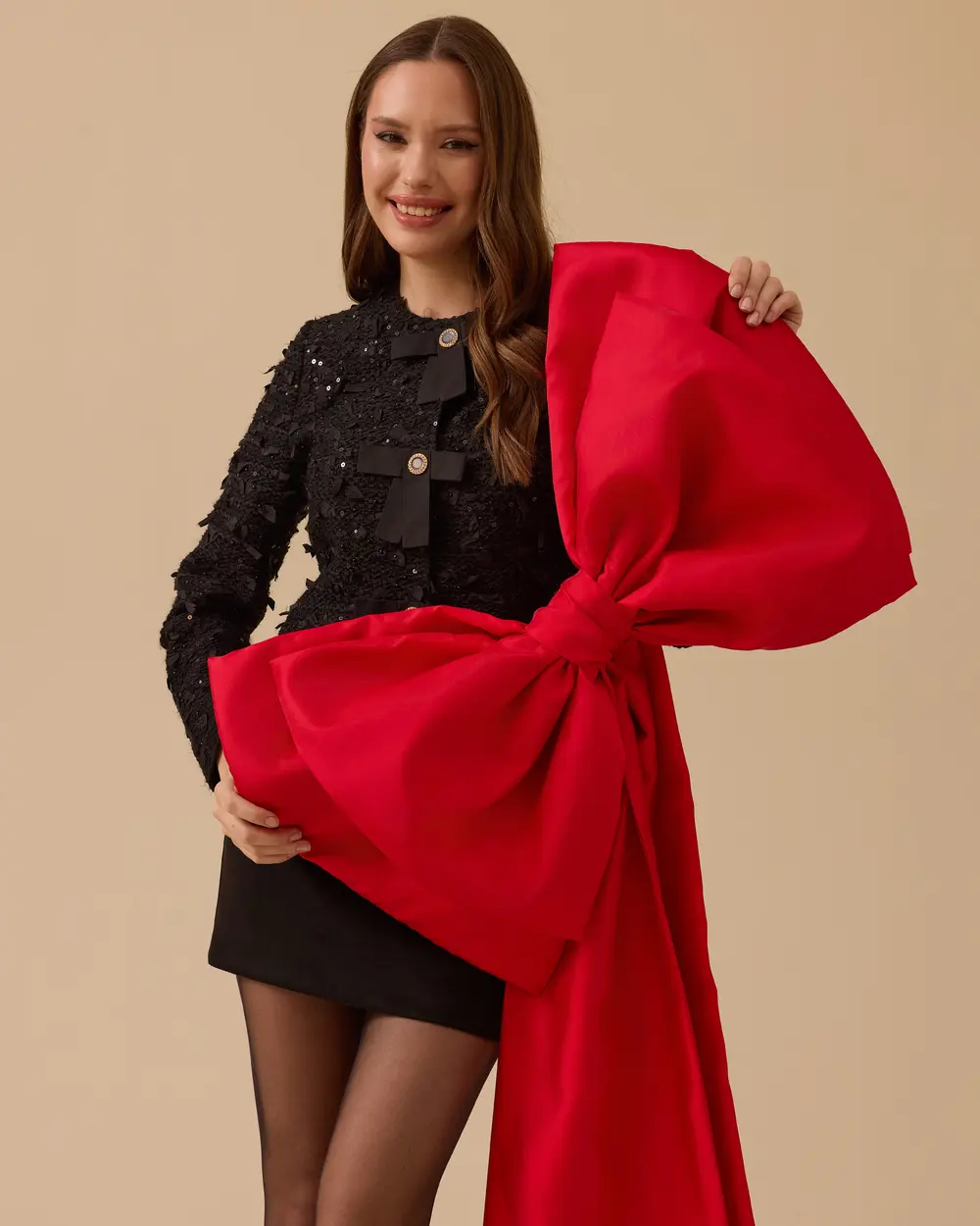 Fiyonk Detaylı Tüvit Ceket