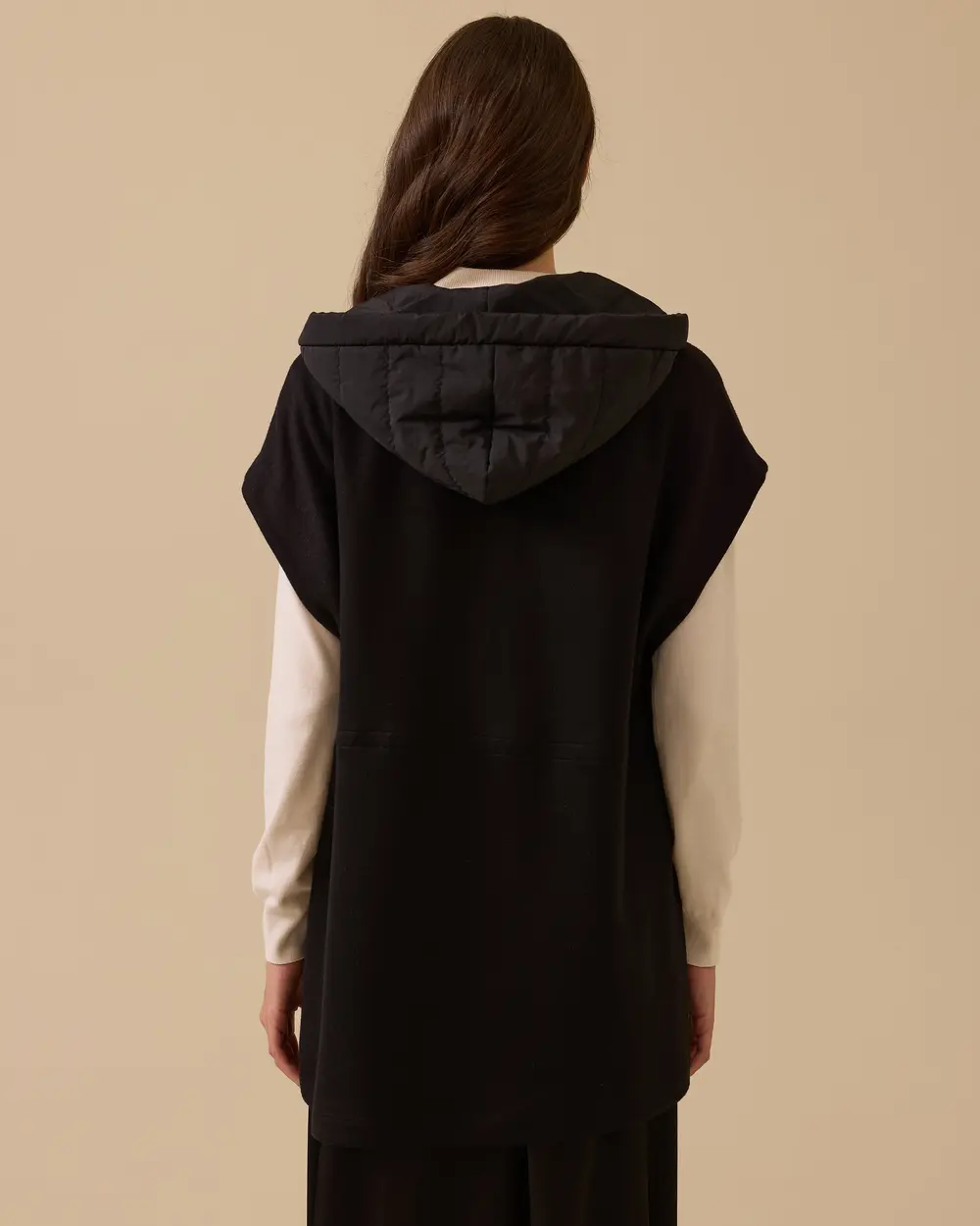 Cep Detaylı Örme Yelek