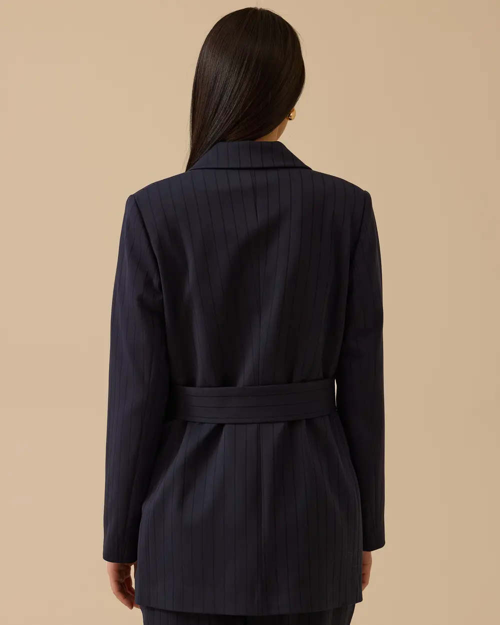Çizgili Kruvaze Ceket