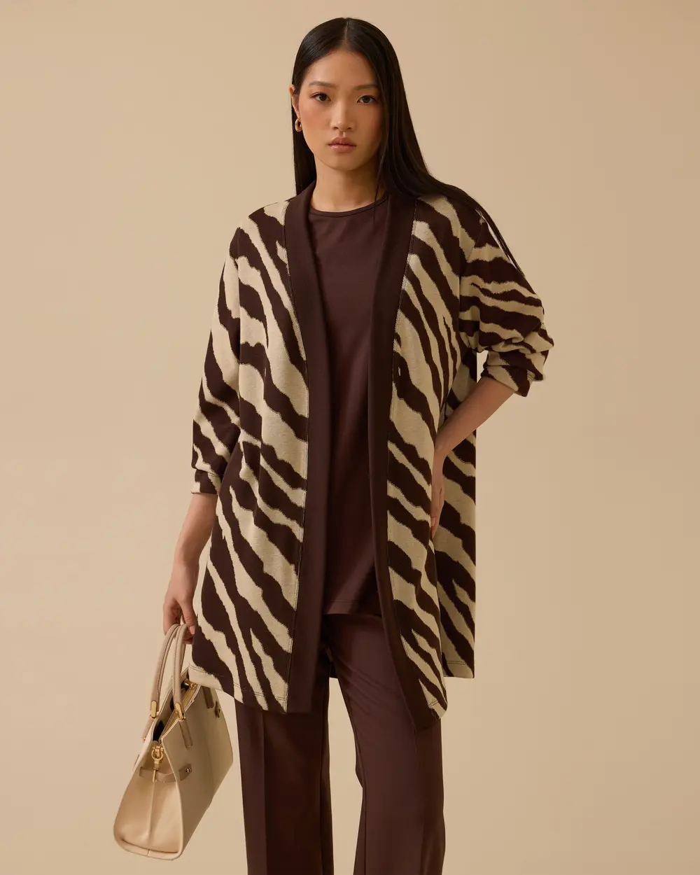 Desenli Örme Hırka