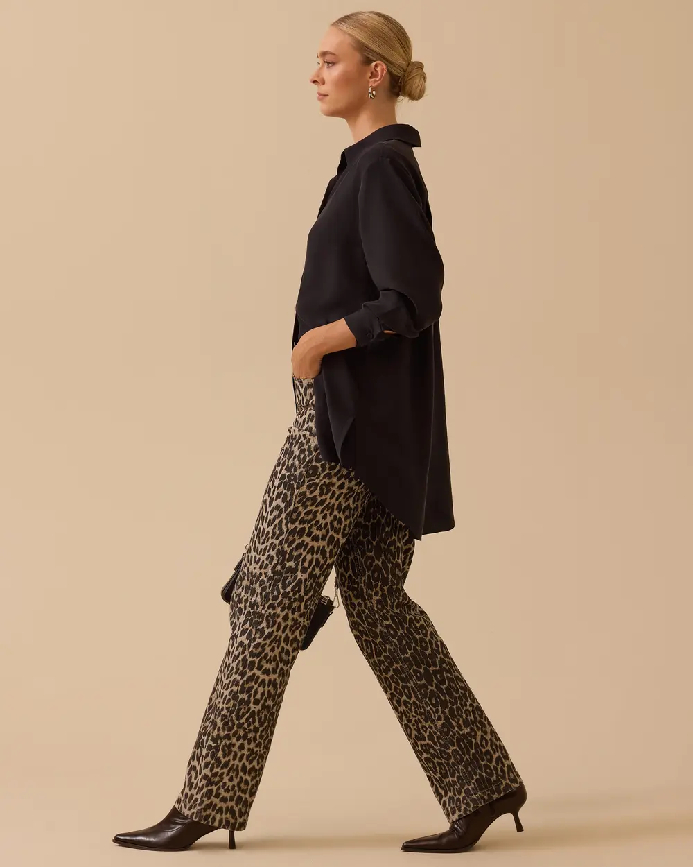 Gömlek Yaka Uzun Kollu Basic Tunik