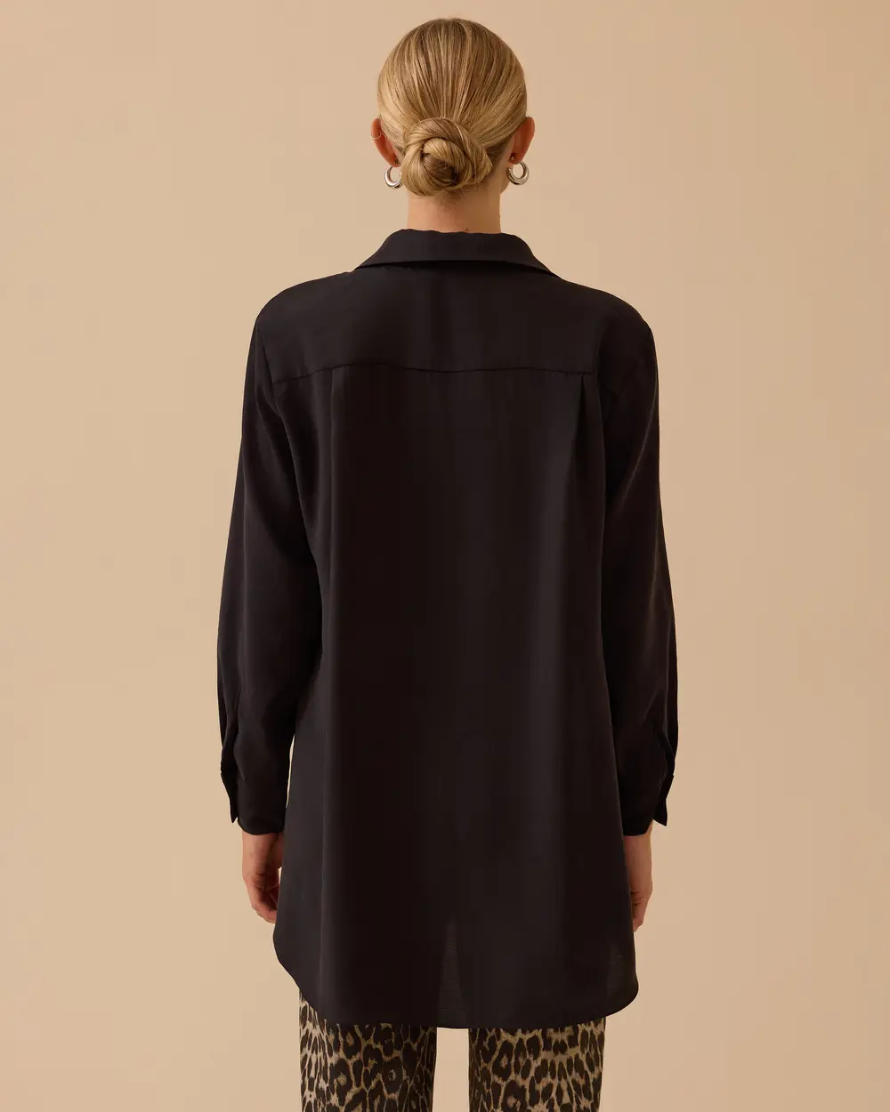 Gömlek Yaka Uzun Kollu Basic Tunik