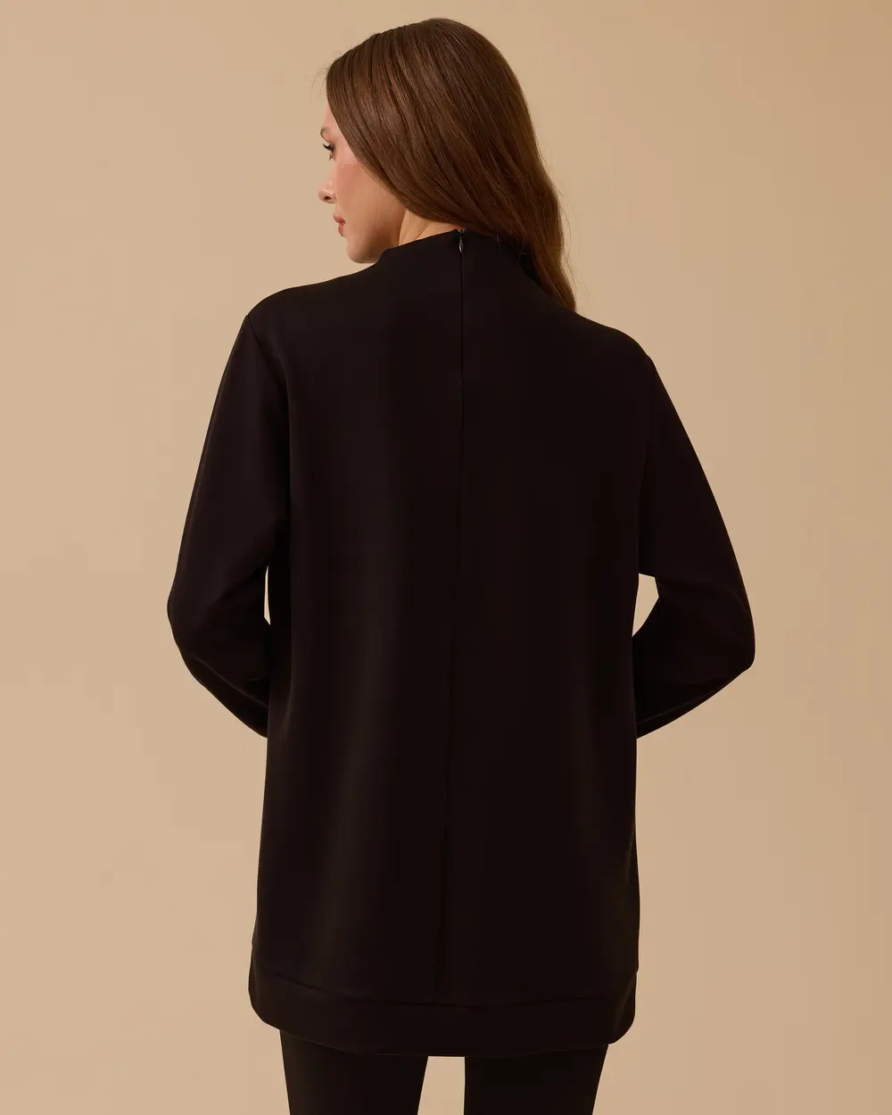 Draped Tunic with Shoulder Accessories