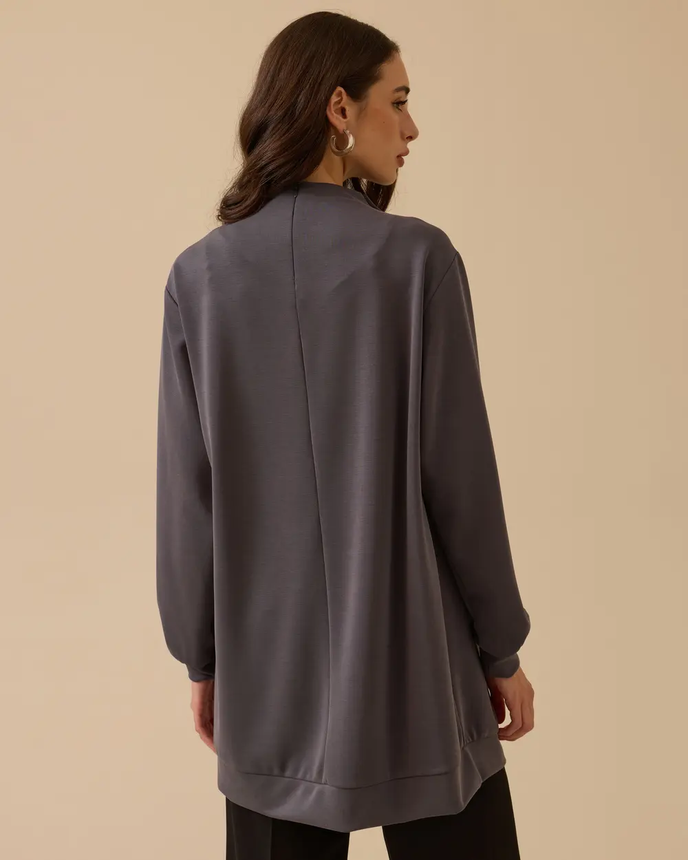 Omuz Aksesuarlı Drapeli Tunik