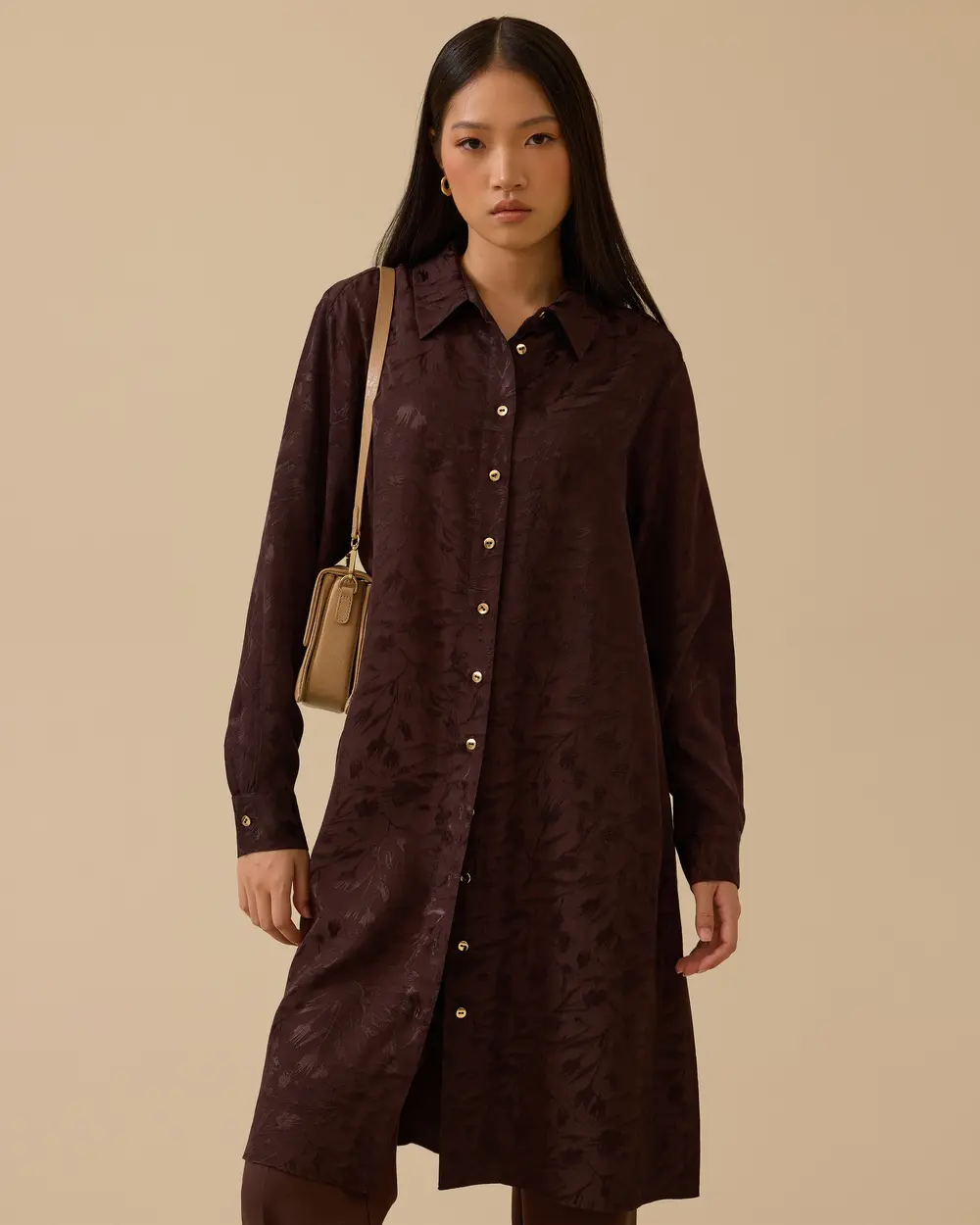 Desenli Uzun Jakar Tunik