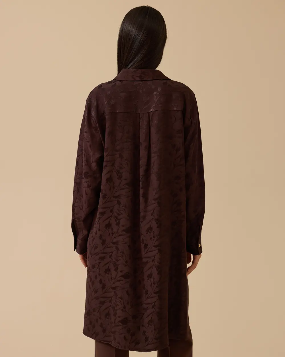 Desenli Uzun Jakar Tunik