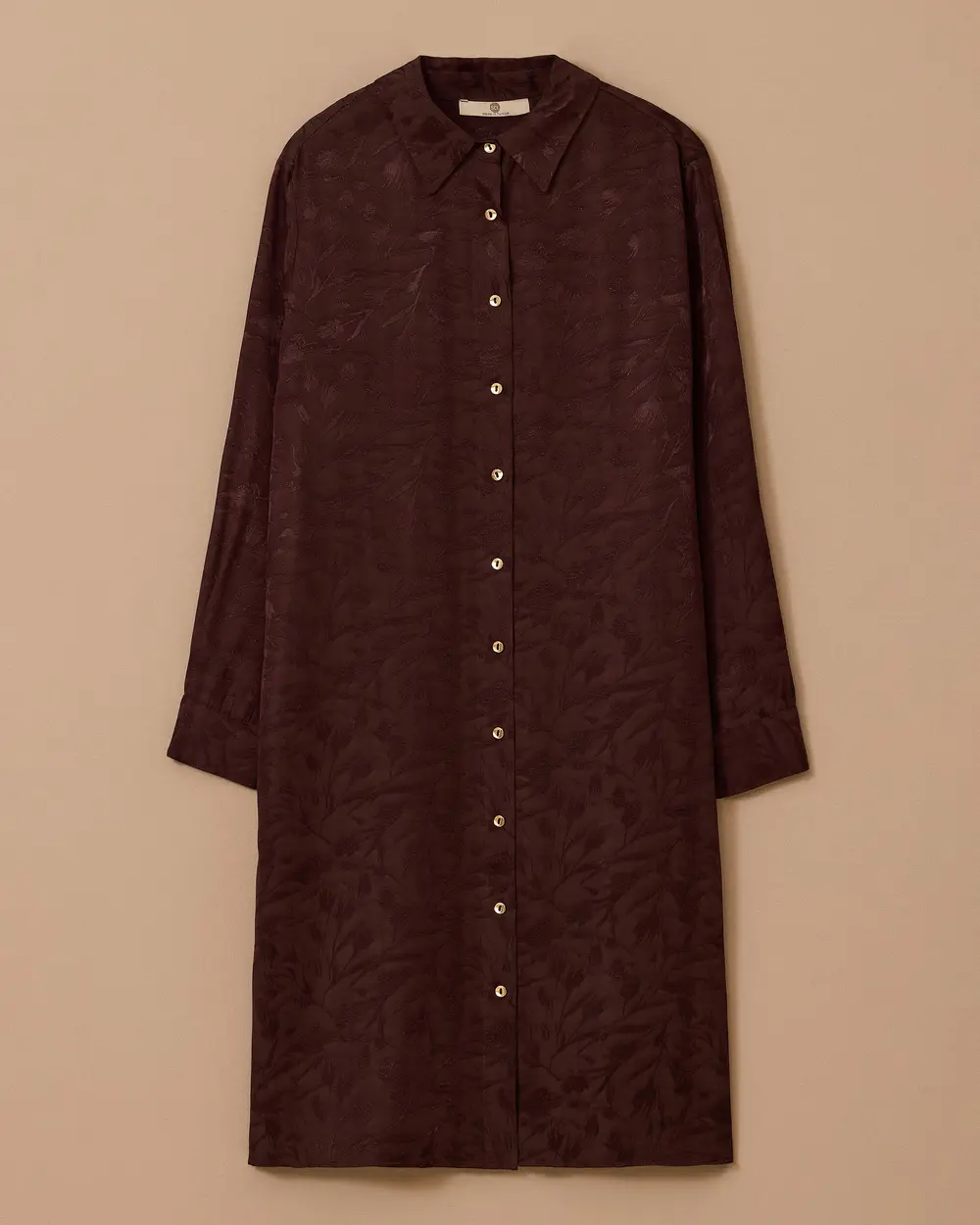 Patterned Long Jacquard Tunic
