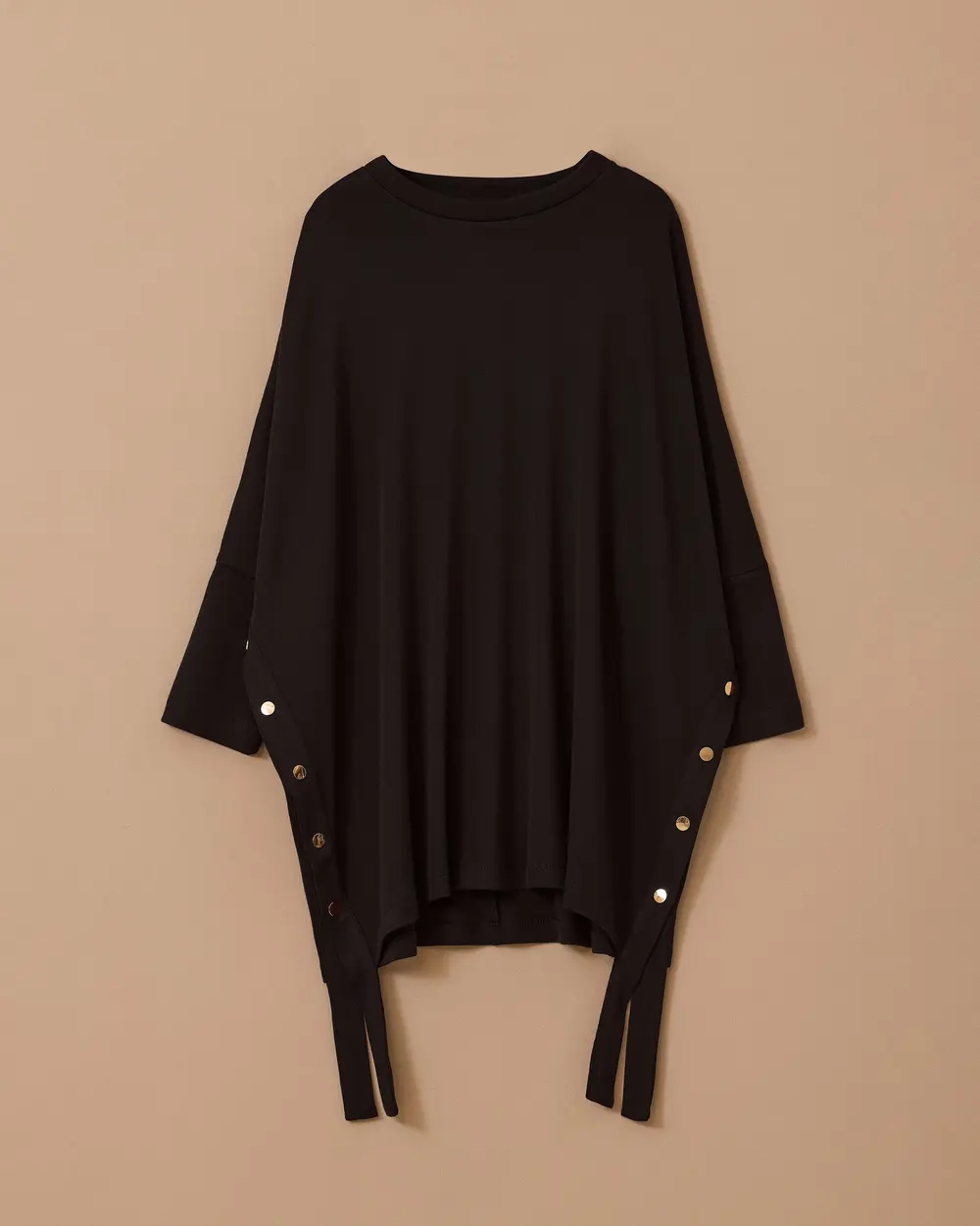 Long Tunic with Side Button Detail