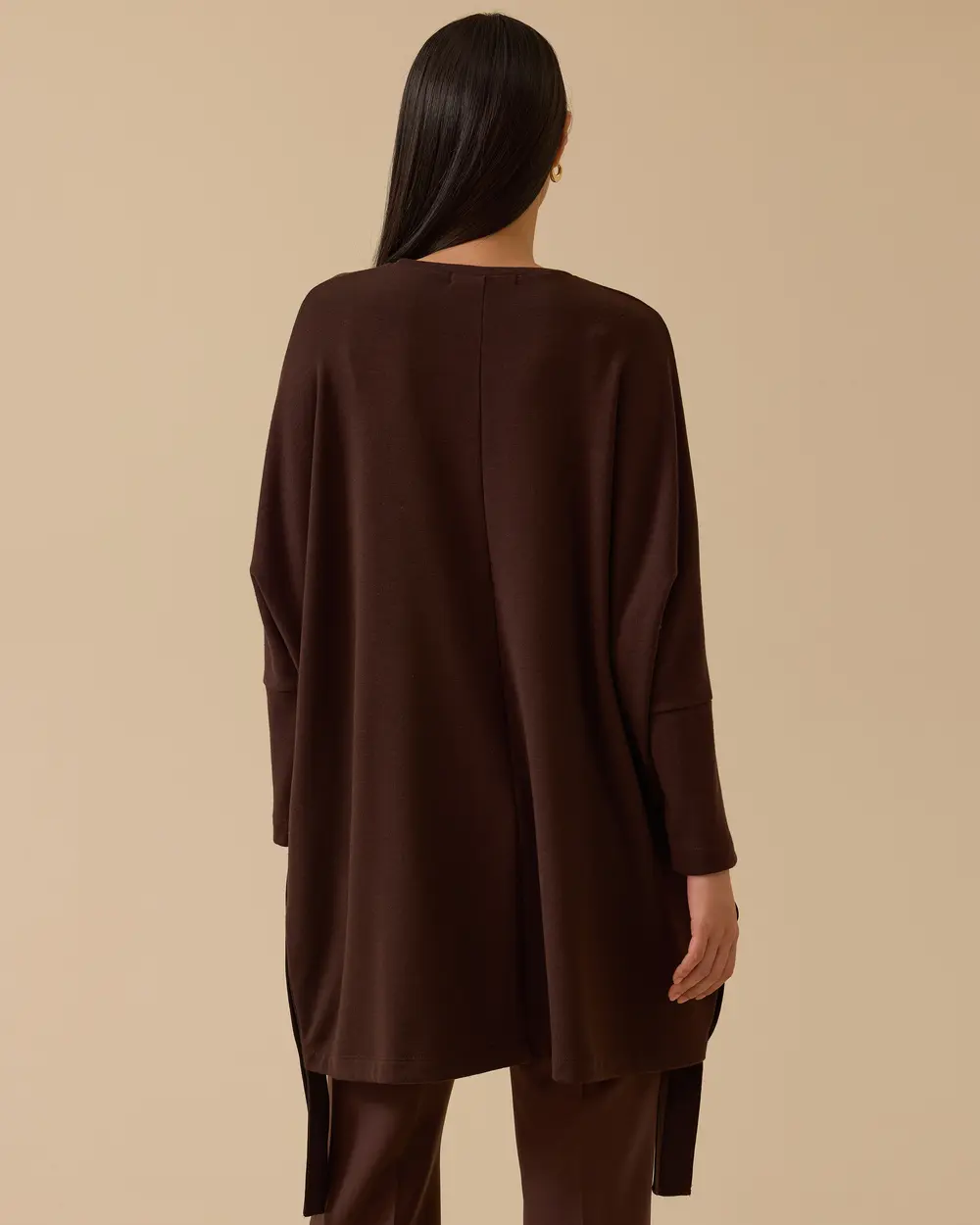 Yan Düğme Detaylı Uzun Tunik