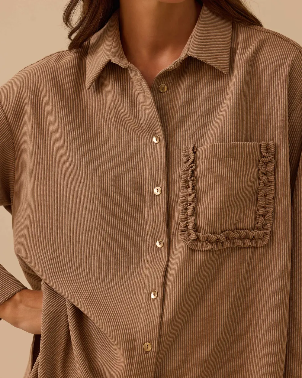 Fitilli Fırfır Detaylı Tunik