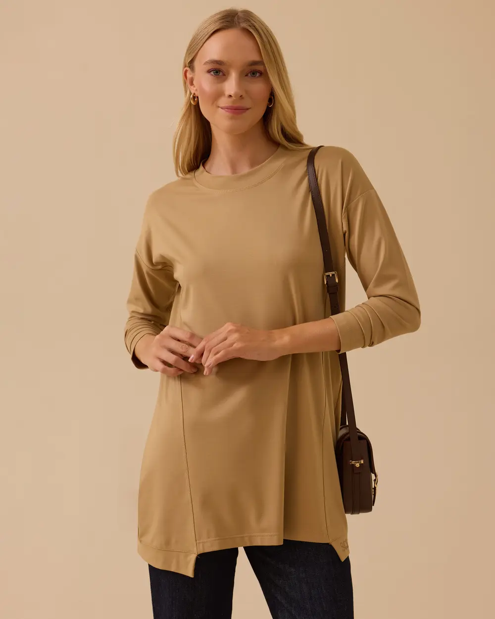 Sıfır Yaka Basic Tunik