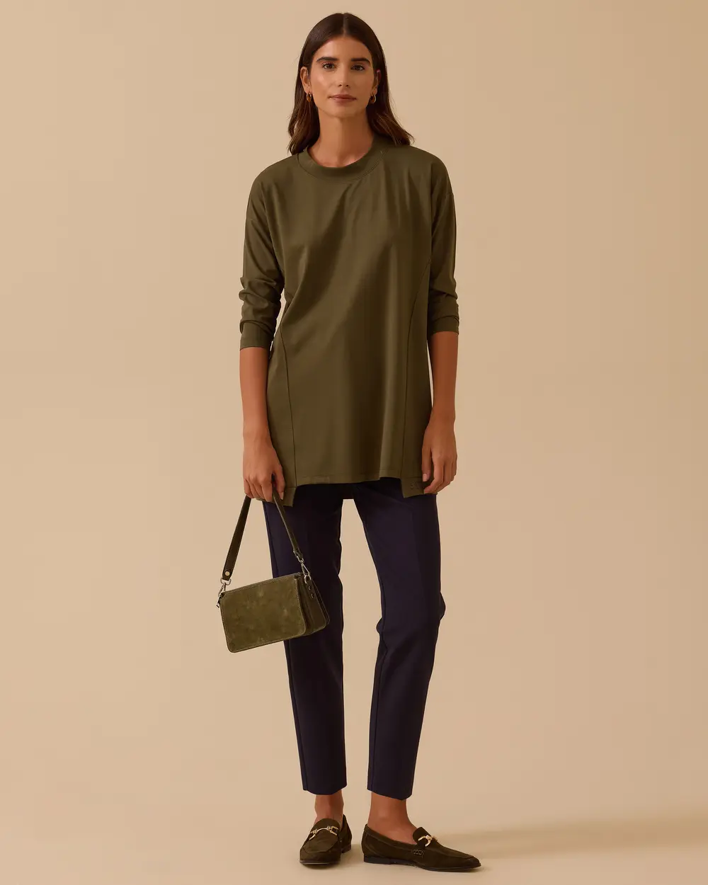 Sıfır Yaka Basic Tunik