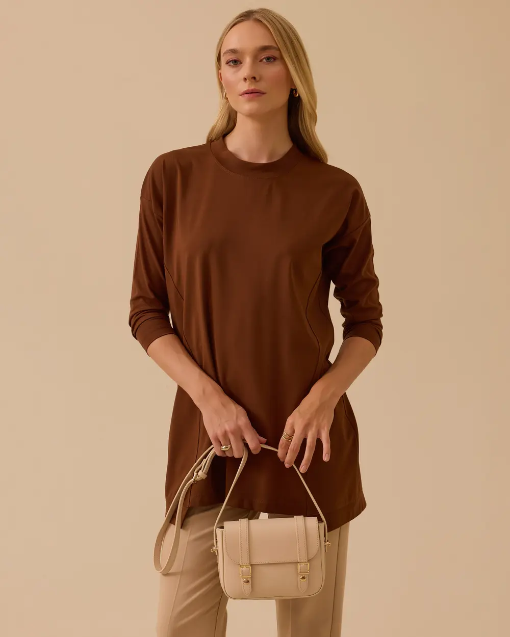 Sıfır Yaka Basic Tunik