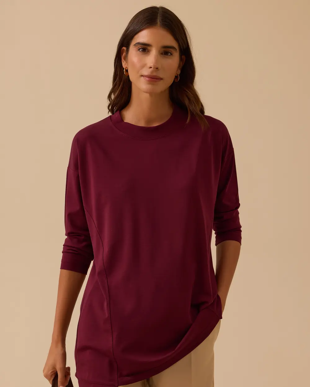 Sıfır Yaka Basic Tunik