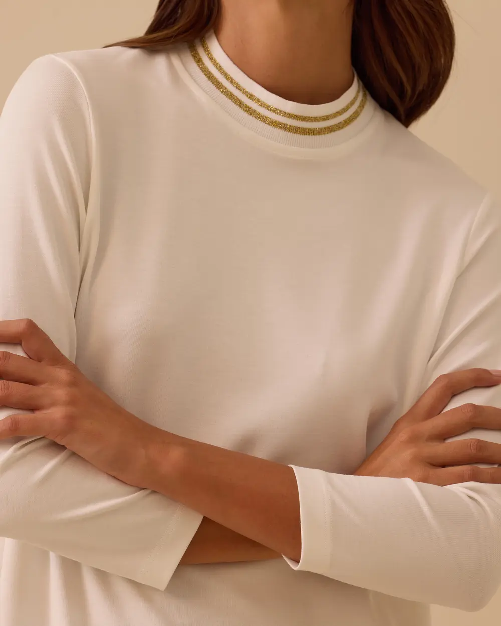 Şerit Detaylı Basic Tunik