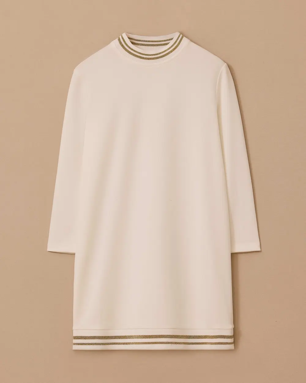 Şerit Detaylı Basic Tunik