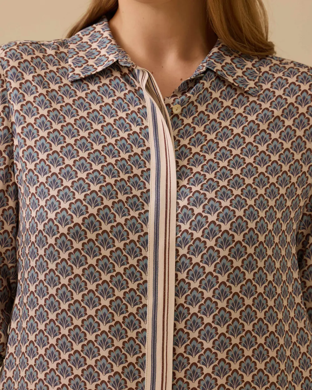 Büyük Beden Desenli Uzun Tunik