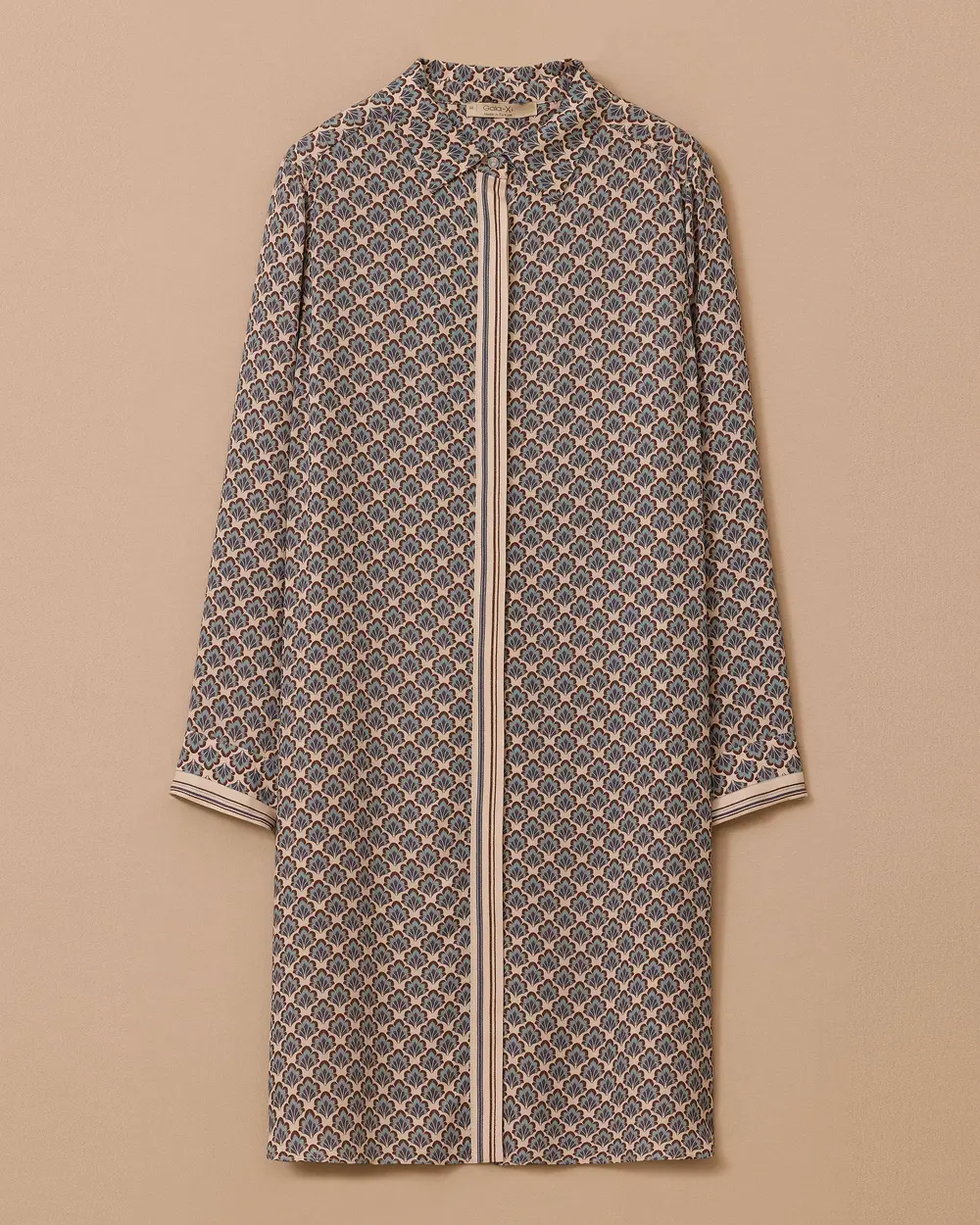 Plus Size Patterned Long Tunic