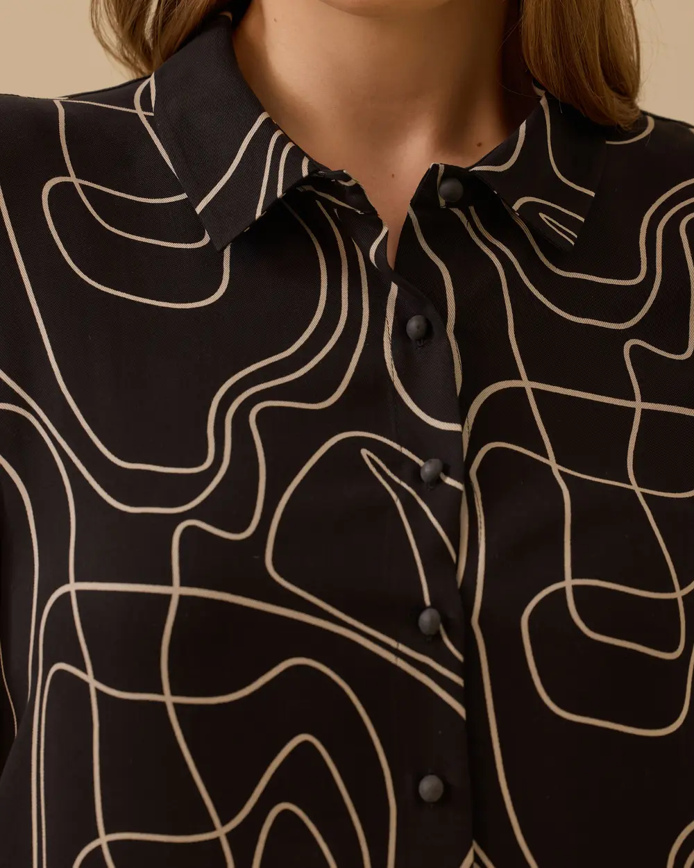 Plus Size Patterned Long Tunic
