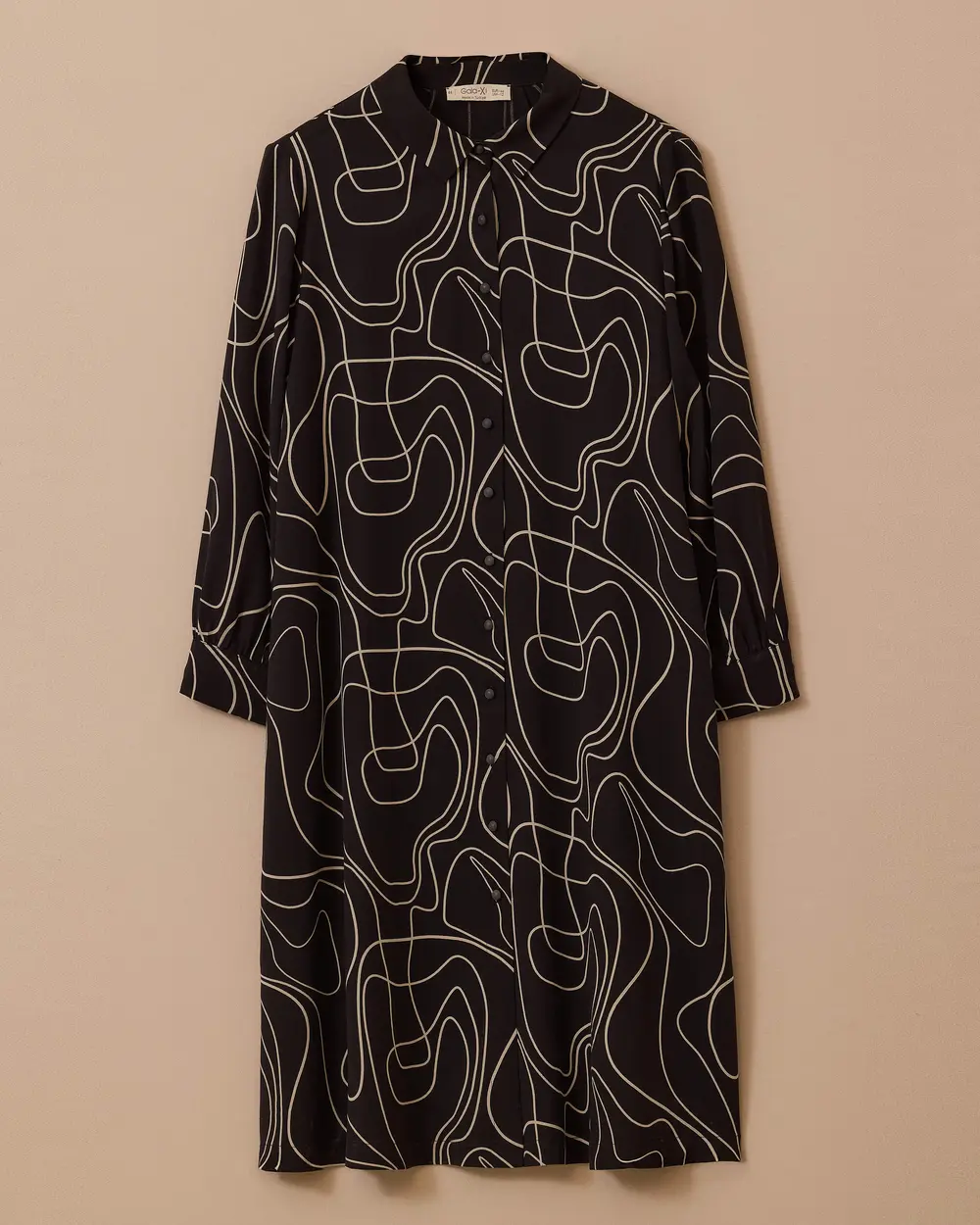 Plus Size Patterned Long Tunic